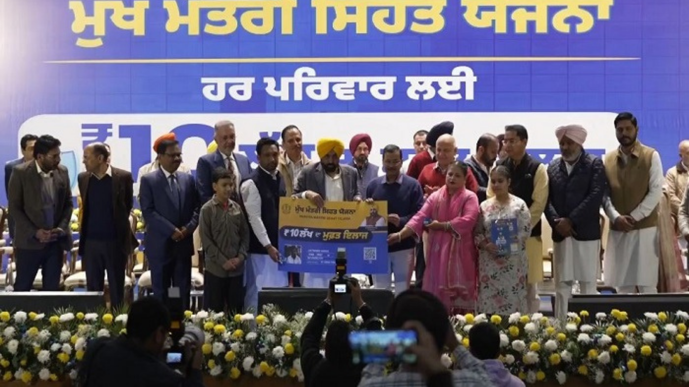 ਪੰਜਾਬ ‘ਚ ‘ਮੁੱਖ ਮੰਤਰੀ ਸਿਹਤ ਬੀਮਾ ਯੋਜਨਾ’ ਲਾਂਚ, 65 ਲੱਖ ਪਰਿਵਾਰਾਂ ਨੂੰ ਮਿਲੇਗਾ 10 ਲੱਖ ਰੁਪਏ ਤੱਕ ਦਾ ਮੁਫ਼ਤ ਇਲਾਜ!